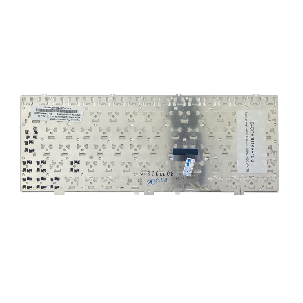 Laptop Keyboard ES ASUS EEPC 1000 WHITE - 04GOA0U1KSP10-3 - 1