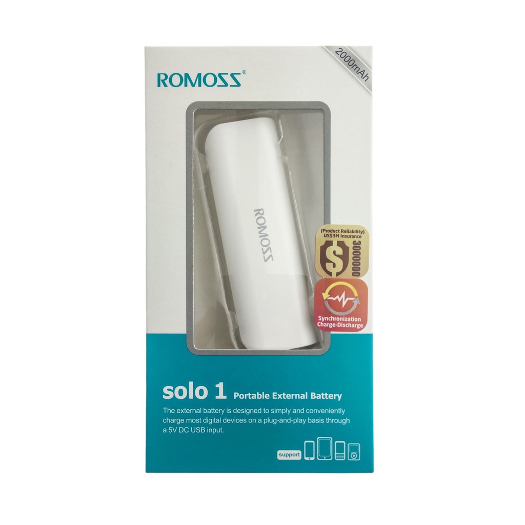 Power Bank Romoss Solo 1 2000mAh - PH10-403-01              