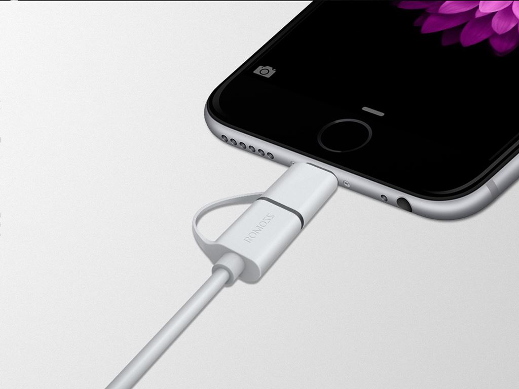 Romoss 2 in 1 Universal Data Cable - Lightning  & Micro-USB 