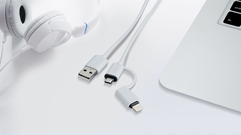 Romoss 2 in 1 Universal Data Cable - Lightning  & Micro-USB 