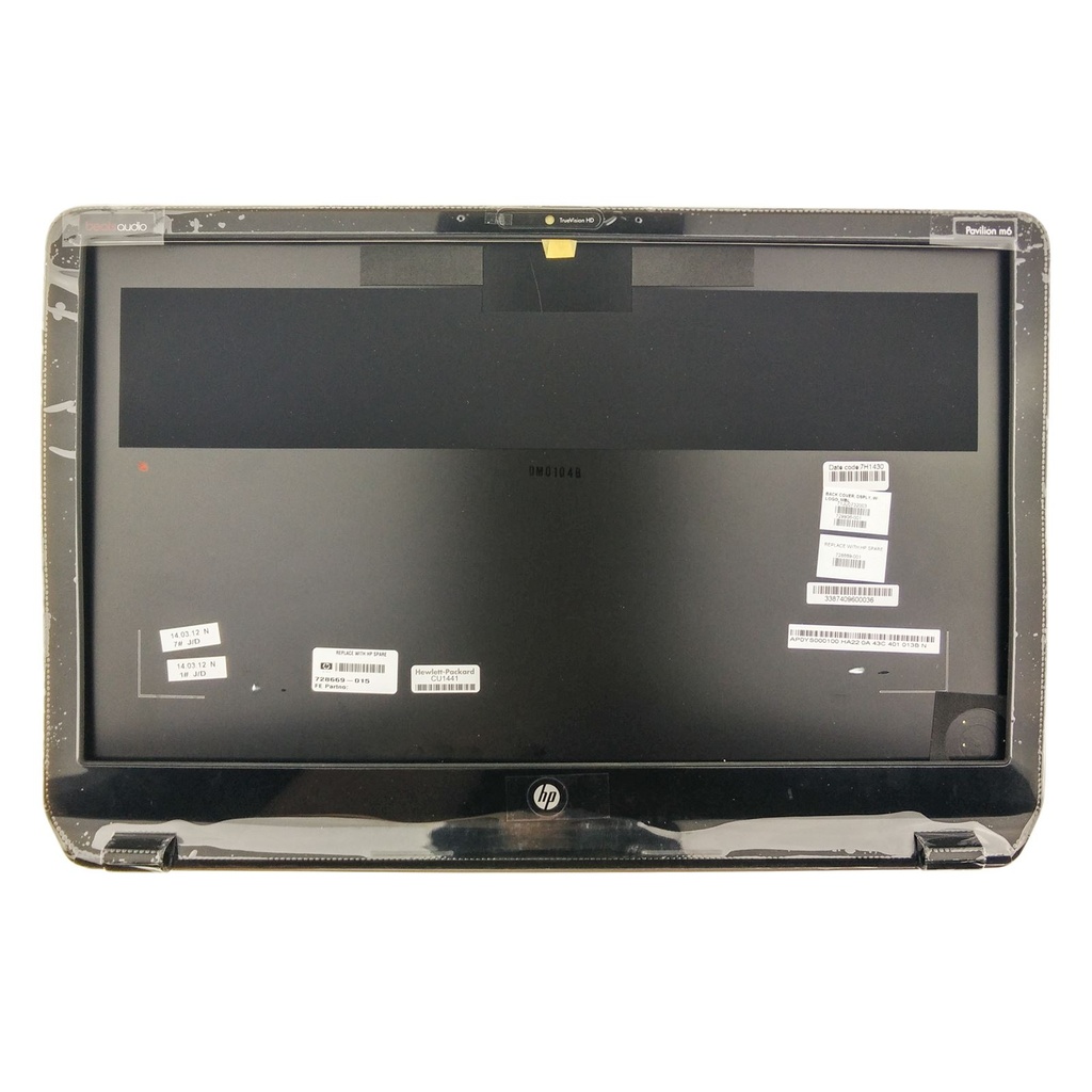 LCD Cover HP w/Bezel - 728669-015                           