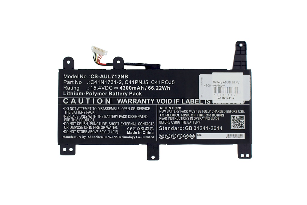 Battery ASUS 15.4V 4300mAh/66Wh                             