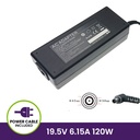 Cargador 19.5V 6.15A 120W - 4.5*3.0 Pin inside