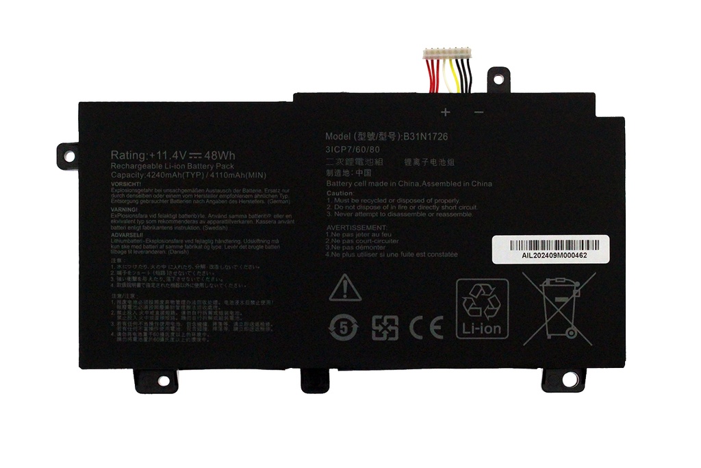 Batería ASUS B31N1726 11.4V 4100mAh/46Wh