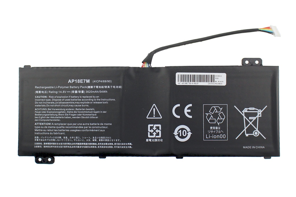 Batería Acer AP18E7M 15.4V 3700mAh/57Wh                     