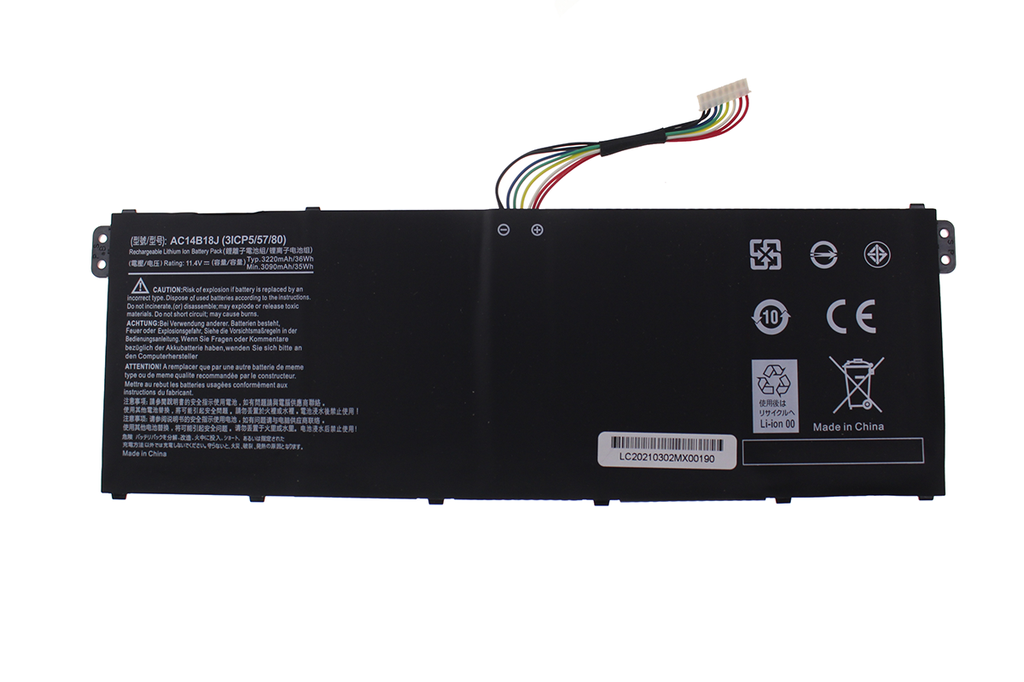 Batería Acer Aspire ES1-511 11.4V 3600mAh/41Wh