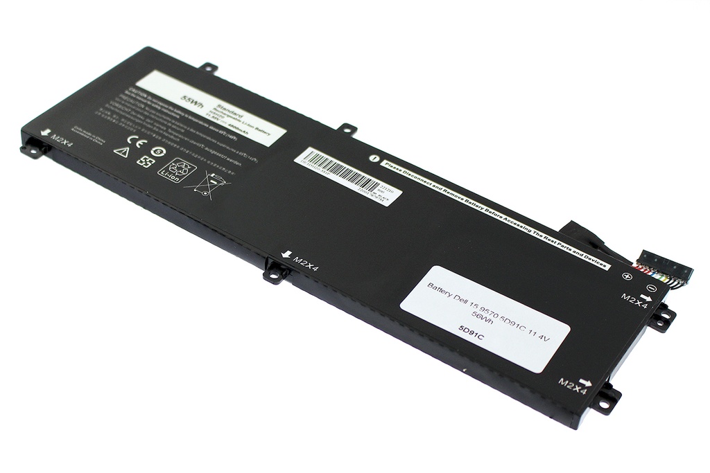Batería Dell 15 9570 5D91C 11.4V 56Wh                       