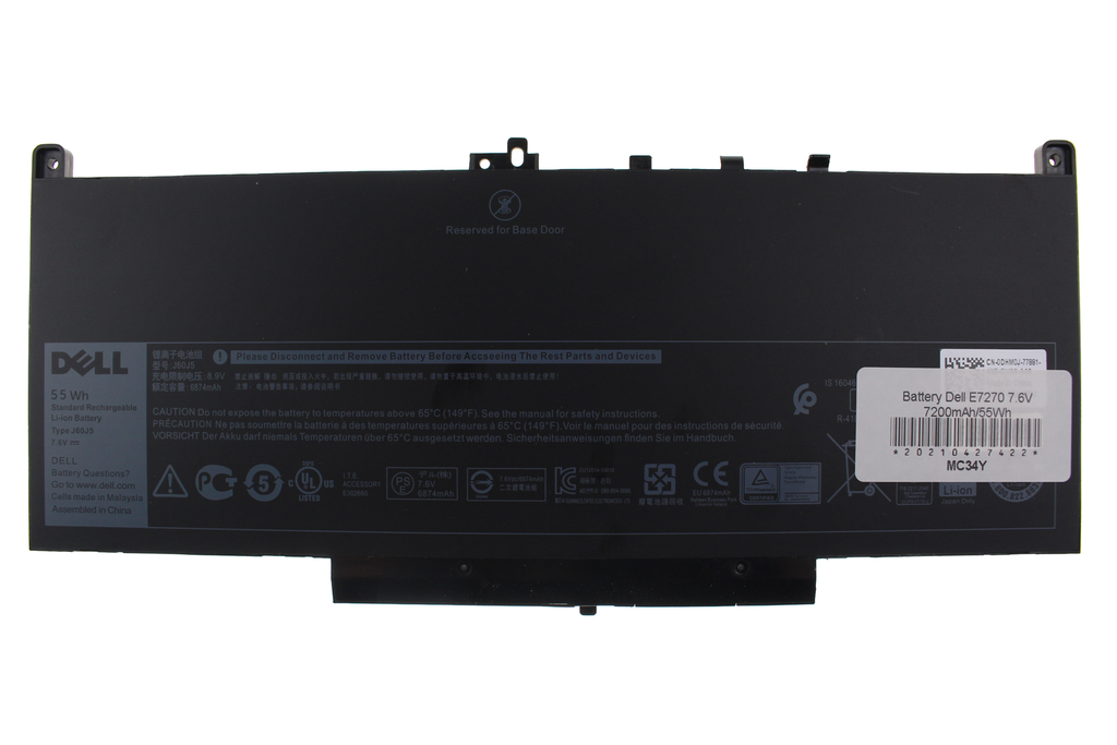 Batería Dell E7270 7.6V 7200mAh/55Wh                        