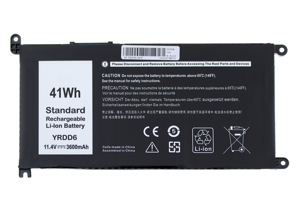 Batería Dell YRDD6 11.4V 3400mAh/39Wh                       