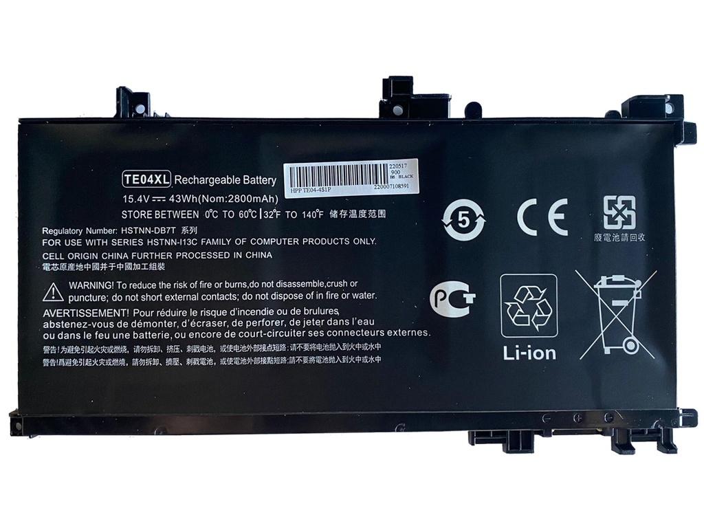 Batería HP 15-AX TE04XL 15.4V 2800mAh/43Wh