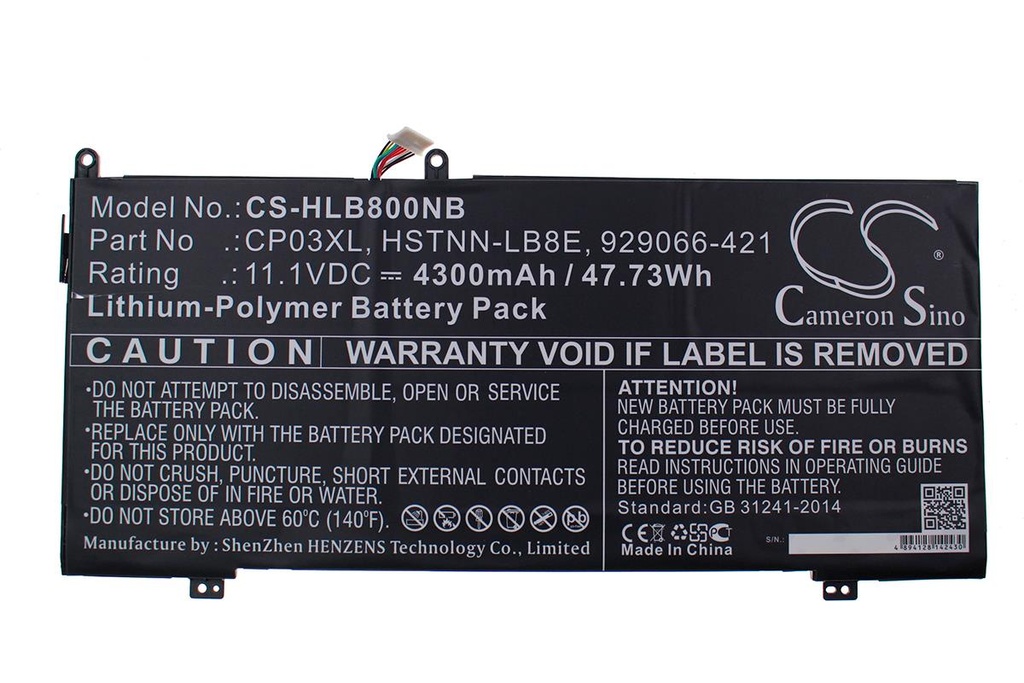 Batería HP Spectre 13-AE 11.1V 4300mAh/47.73Wh              