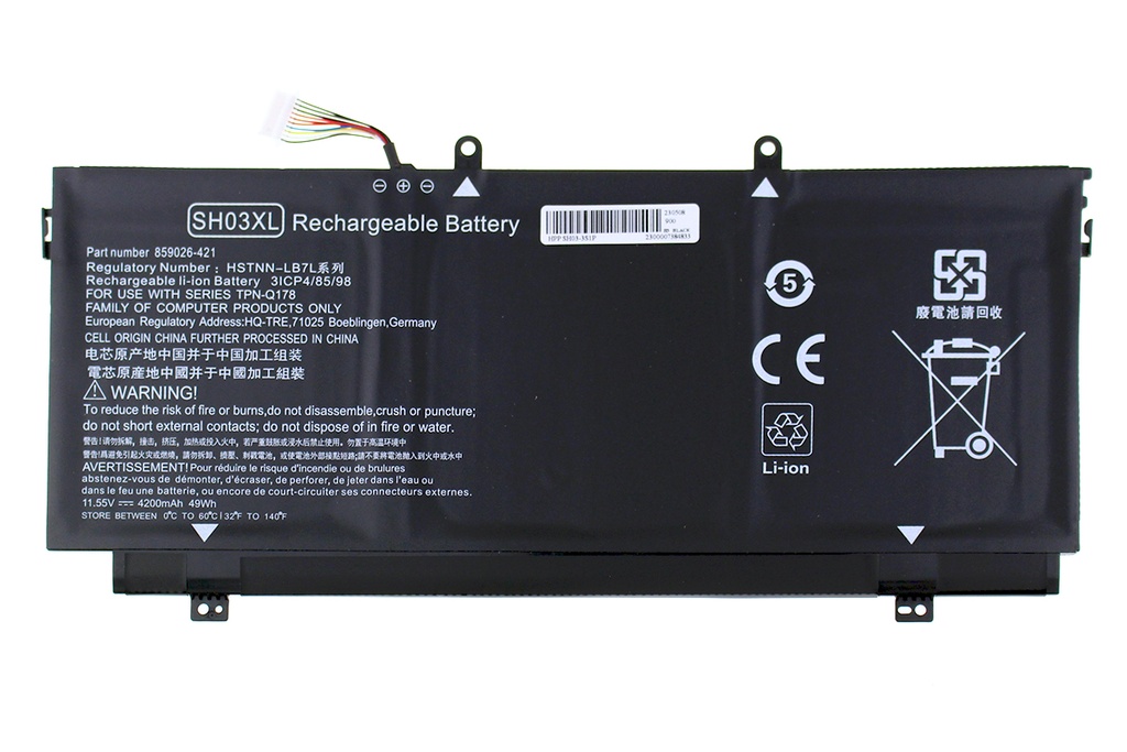 Batería HP Spectre x360 11.55V 4900mAh/57Wh