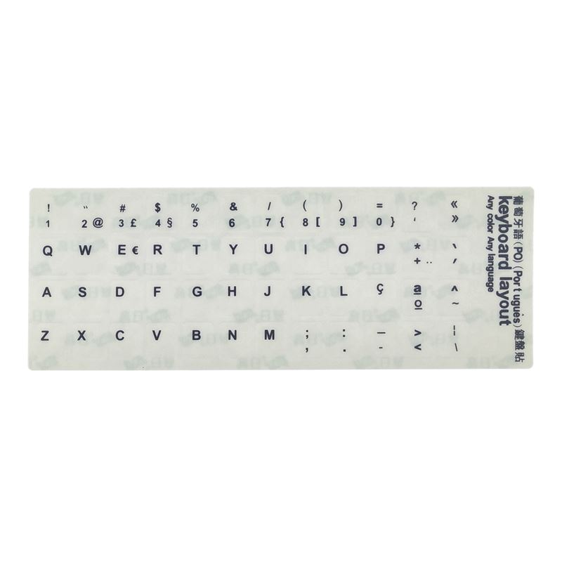 KIT Pegatinas,Black with White letter PO