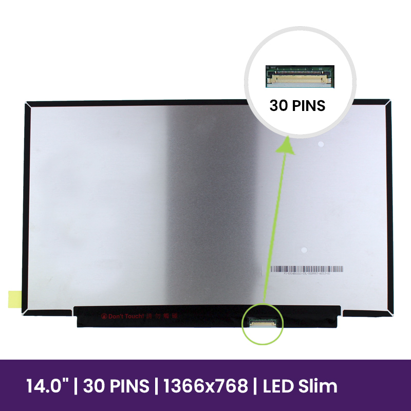 Pantalla LCD 14" WXGA HD 1366x768 - B140XTN07.7               