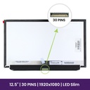 Pantalla LCD AUO 12.5 FHD - 1920×1080 - B125HAN02.2           