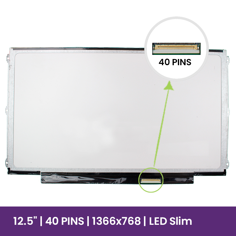Pantalla LCD AUO 12.5 WXGA HD - 1366x768 LED - B125XW01 V.0   