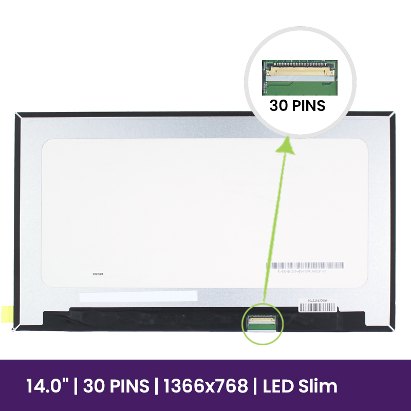 Pantalla LCD AUO 14" WXGA HD 1366x768 - B140XTN07.4           