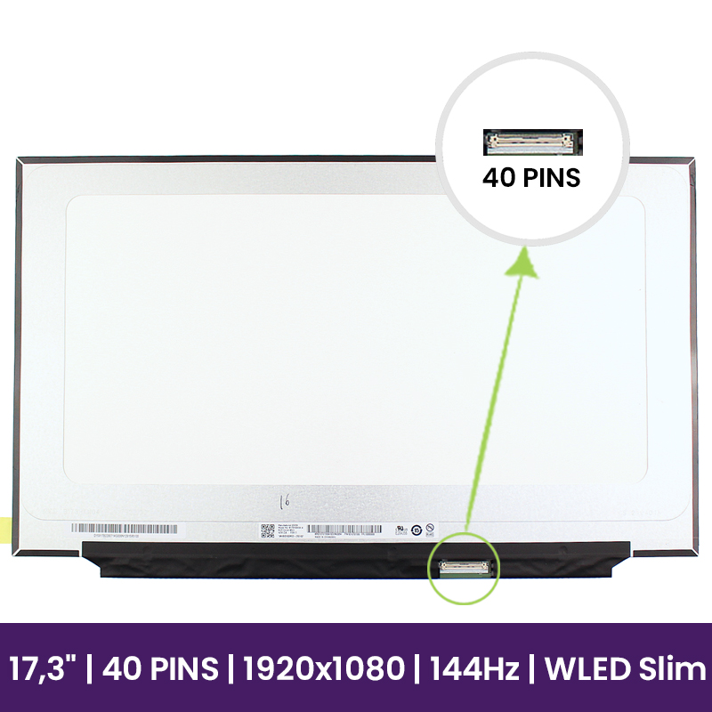 Pantalla LCD AUO 17.3 FULL HD - 1920x1080 - B173HAN04.4       
