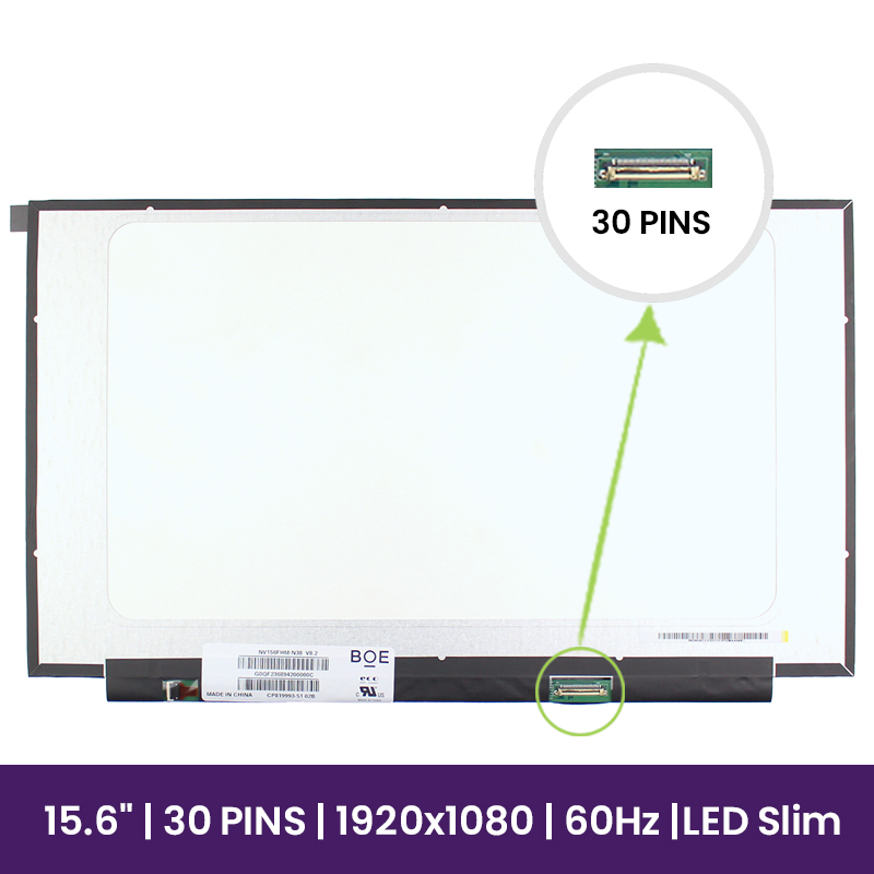 Pantalla LCD BOE 15.6 WXGA HD - 1920x1080 - NV156FHM-N38