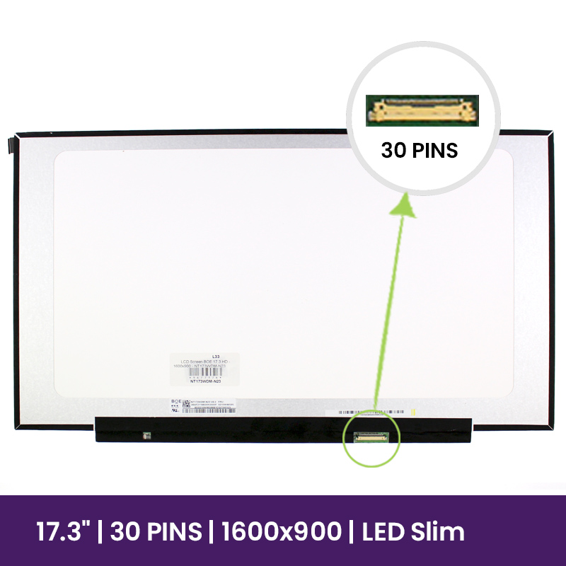 Pantalla LCD BOE 17.3 HD - 1600x900 - NT173WDM-N23            
