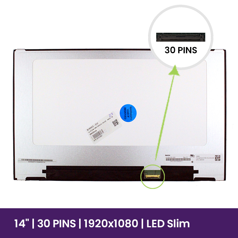 Pantalla LCD Chi Mei 14" WUXGA Slim 1920x1080 - N140HCE-G52   