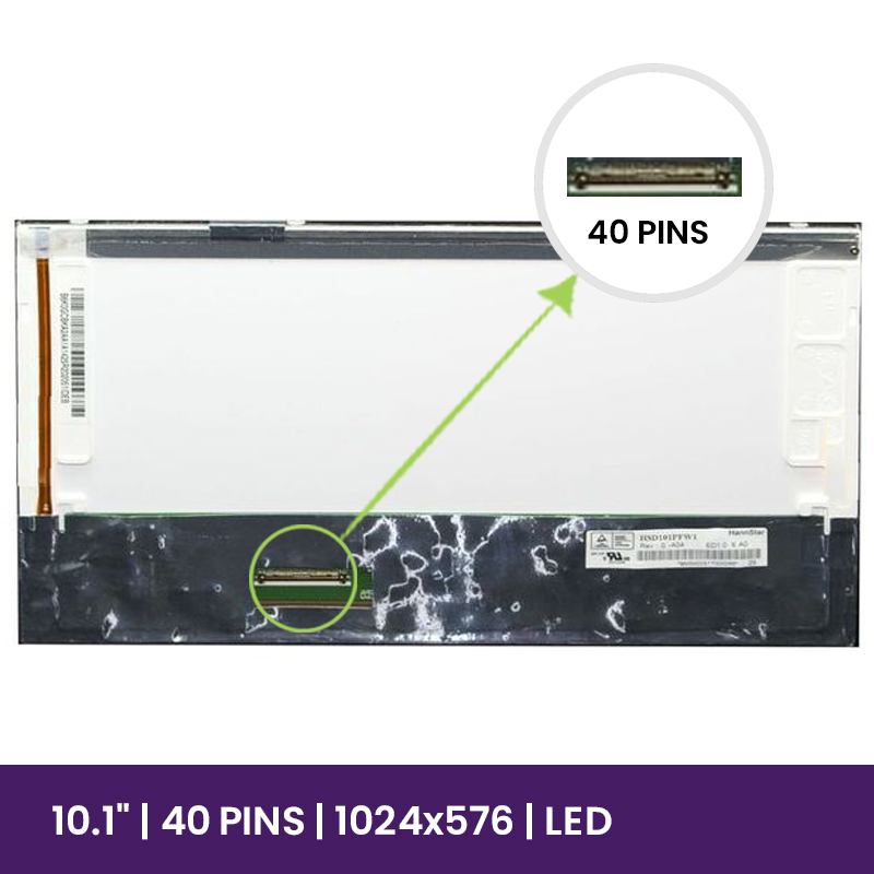 Pantalla LCD Hannstar 10.1" WSVGA 1024*576 - HSD101PFW1-A04   