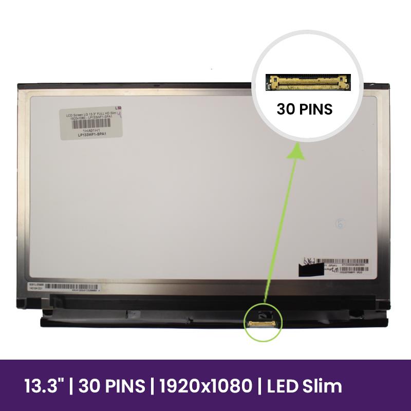 Pantalla LCD LG 13.3" FULL HD Slim 1920x1080 - LP133WF1-SPA1  