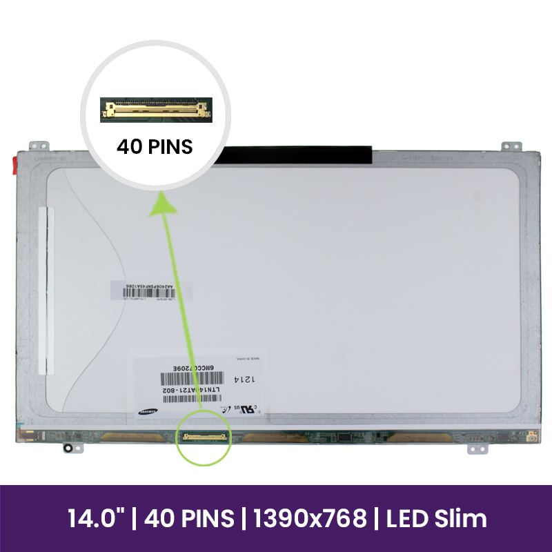 Pantalla LCD Samsung 14" WXGA 1366x768 LED GLOSSY - LTN140AT21