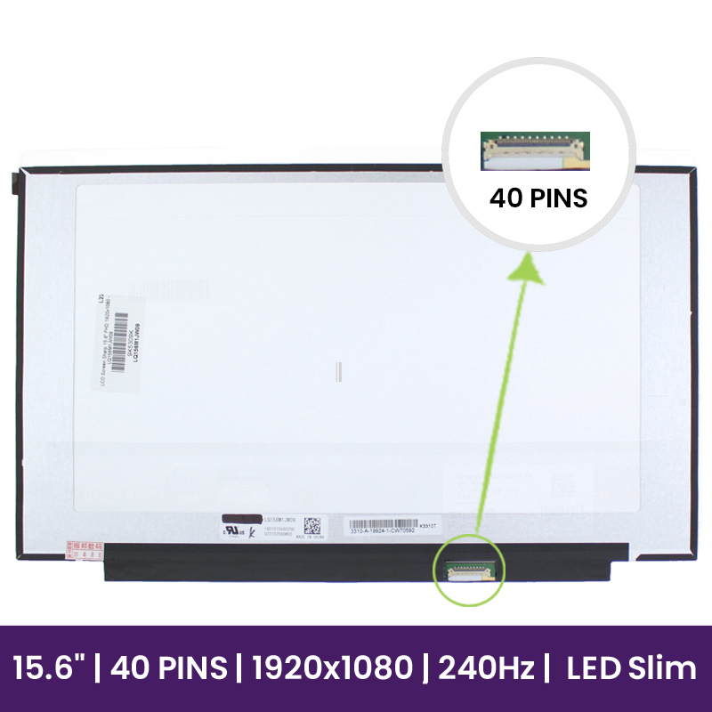 Pantalla LCD Sharp 15.6" FHD 1920x1080 - LQ156M1JW09          