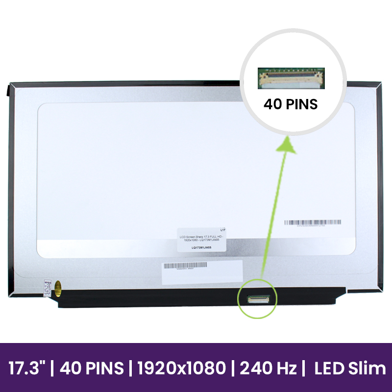 Pantalla LCD Sharp 17.3 FULL HD - 1920x1080 - LQ173M1JW05     