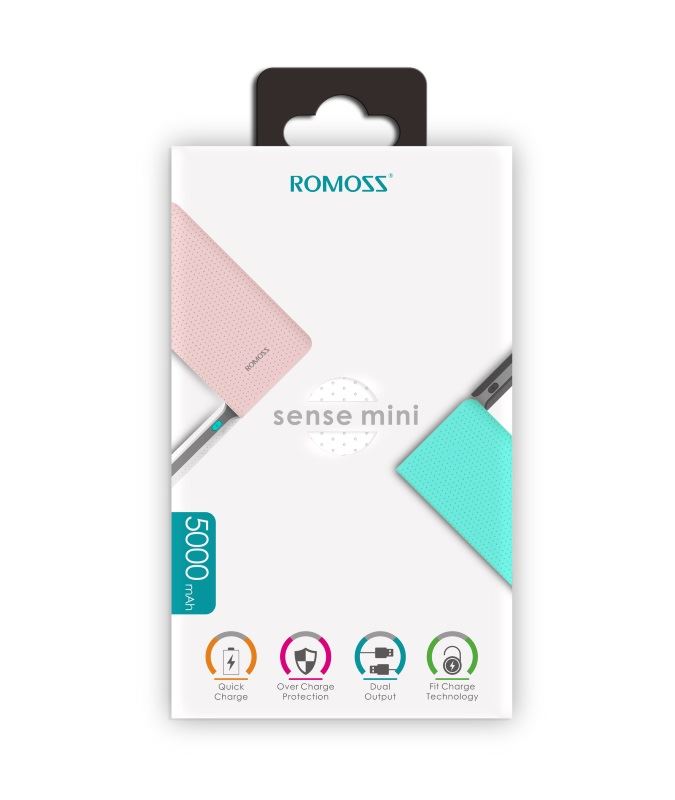 Power Bank Romoss Sense Mini Black 5000mAh - PHP05-404-02   