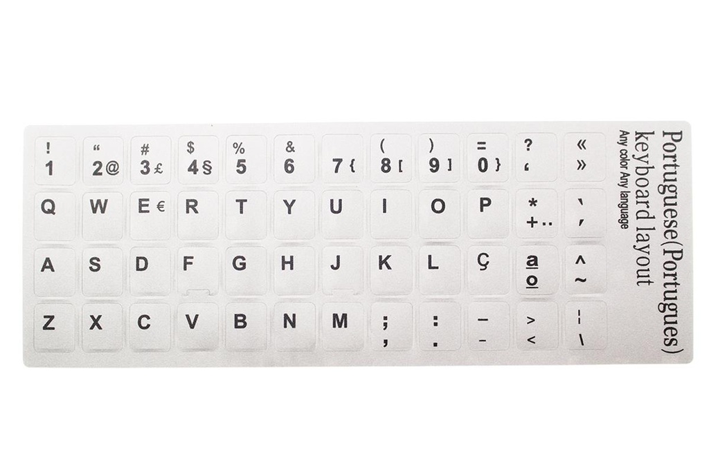KIT Pegatinas,Silver with Black letter PO