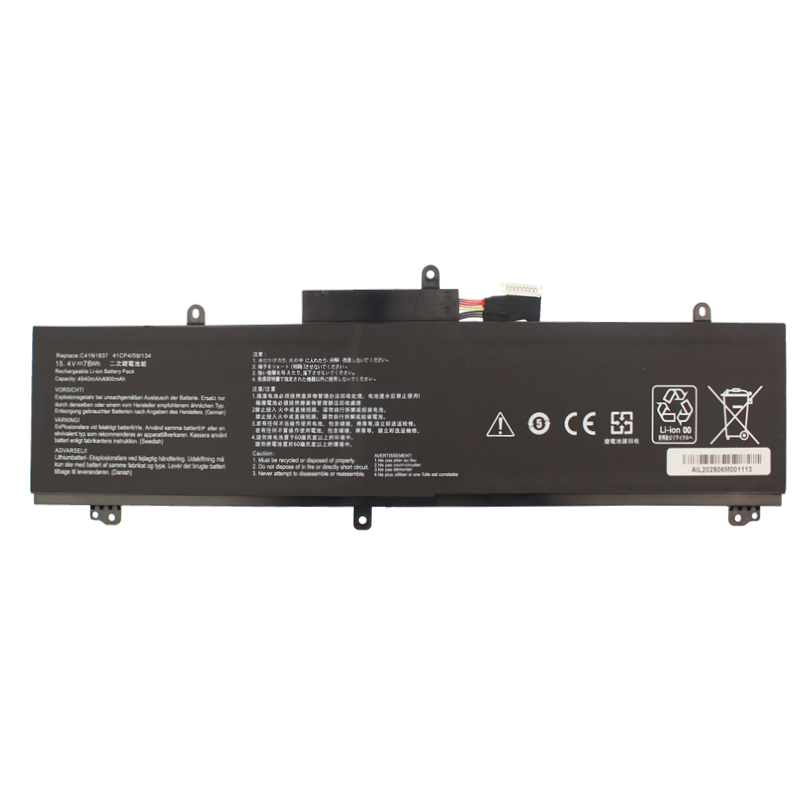 Batería Asus C41N1837 15.4V 4800mAh/76Wh