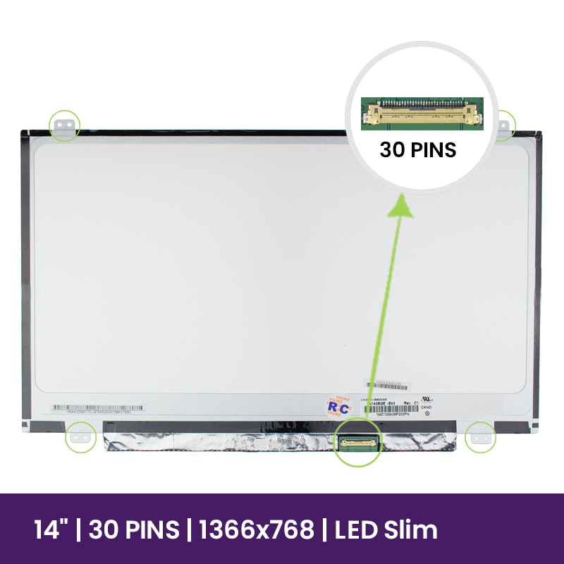 Ecrã LCD InnoLux 14" WXGA HD 1366x768 - N140BGA-EA3