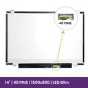Pantalla LCD AU Optronics 14" WXGA++ 1600x900 - B140RW02 V.1