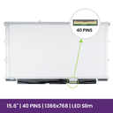 Pantalla LCD AUO 15.6" WXGA HD 1366x768 - B156XW03 V.0        