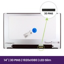 Pantalla LCD Chi Mei 14" WUXGA Slim 1920x1080 - N140HCE-G52   