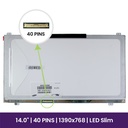 Pantalla LCD Samsung 14" WXGA 1366x768 LED GLOSSY - LTN140AT21