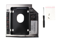 SATA to SATA Laptop Hard Drive DVD Bay Caddy 12.7mm         